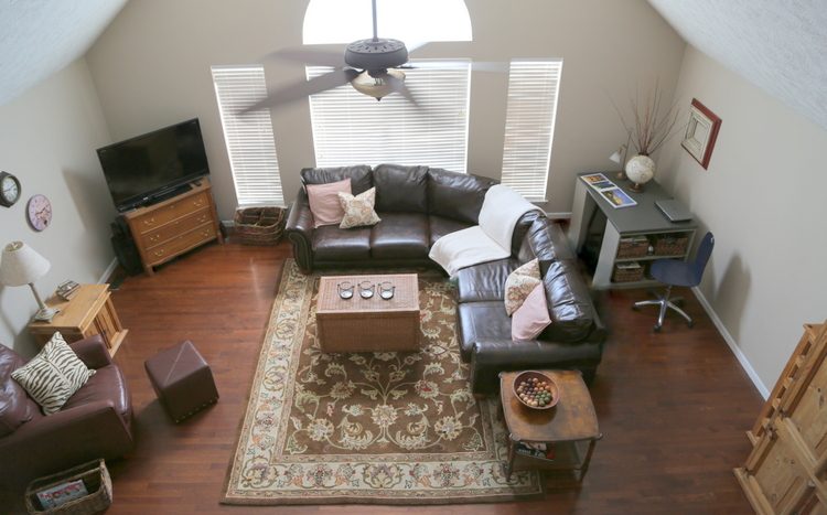 staged bonus room