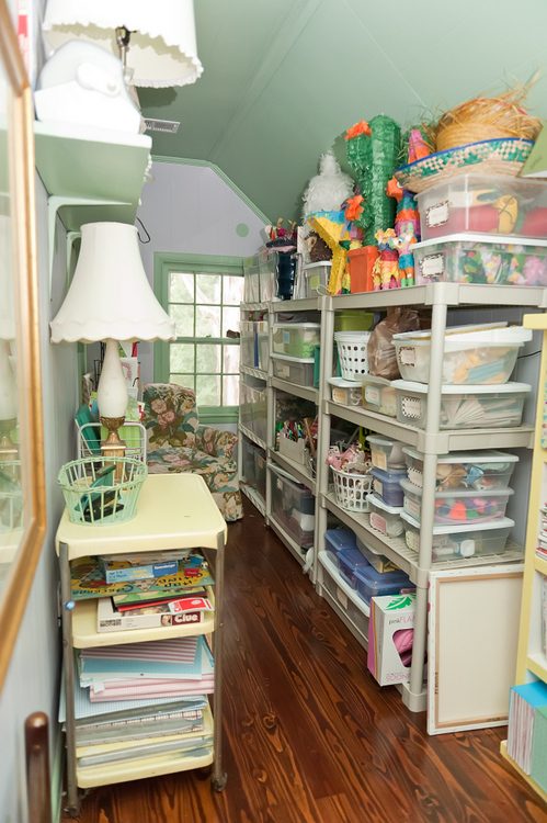 The upstairs hall - how I organize my craft cabinet
