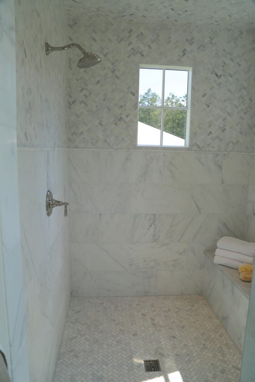 marble shower