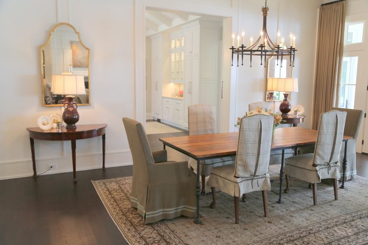 neutral dining room