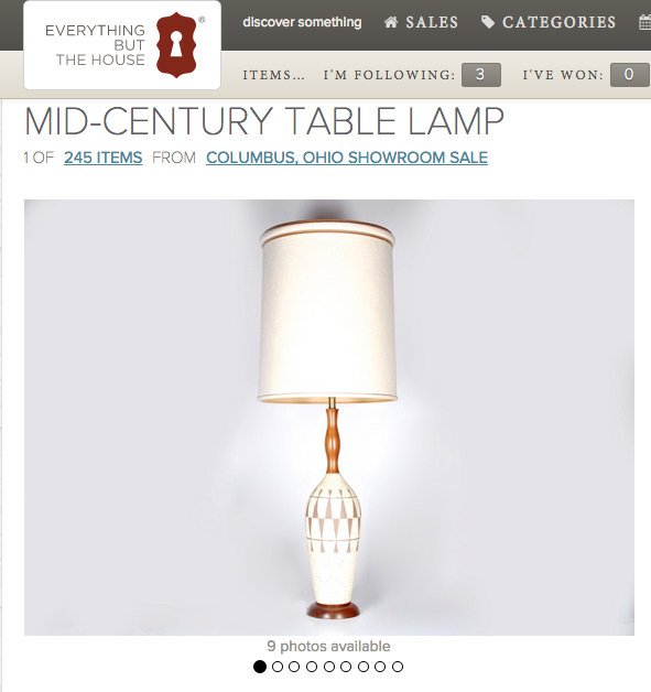 mid-century lamp