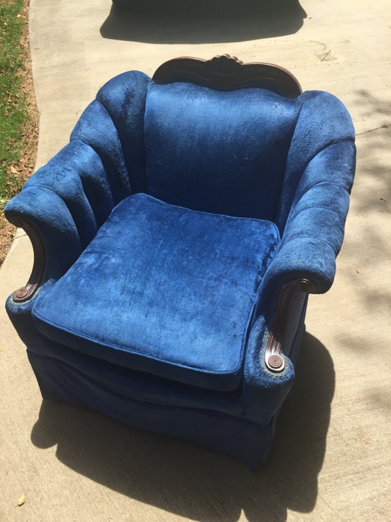  chaise blue cookie monster 
