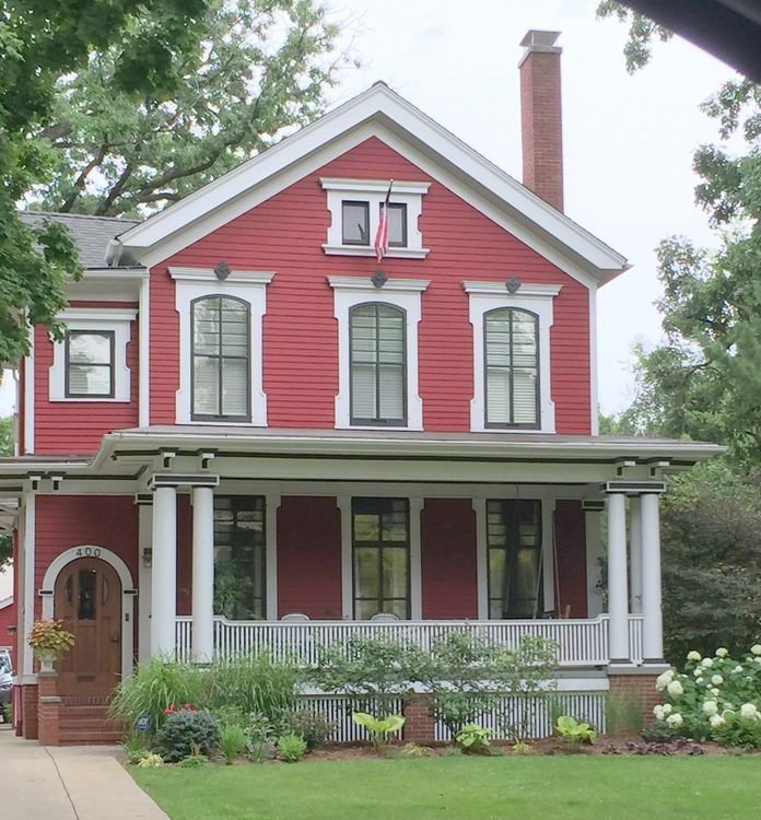 red victorian exterior