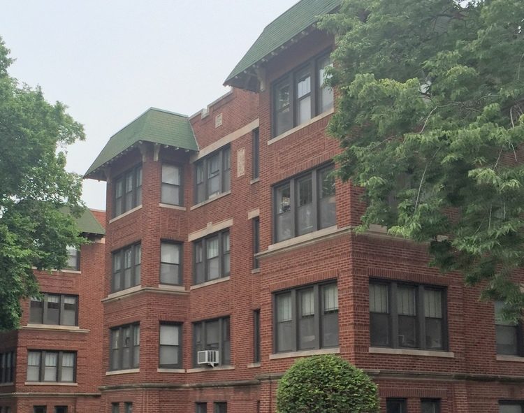 red brick with brown trim