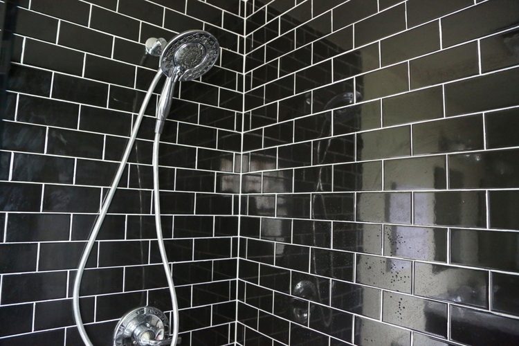 Black Subway Tile In Your Bathroom, Black Shower Tiles Turning White