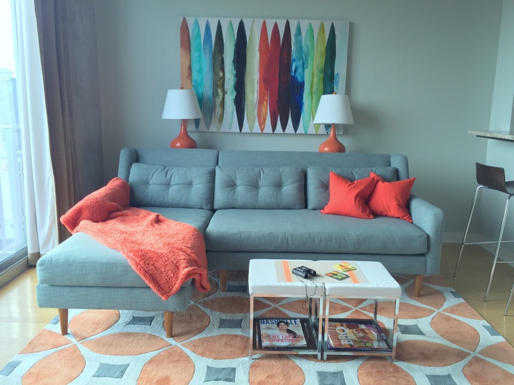 Mid Century Modern Design in a Nashville Condo The Decorologist