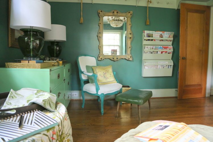 benjamin moore spinach green designer office