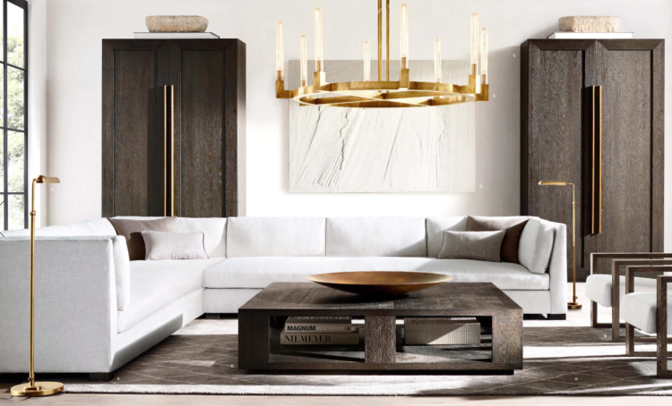 restoration hardware living room