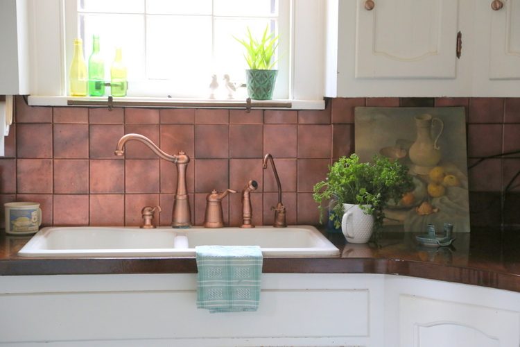 copper backsplash