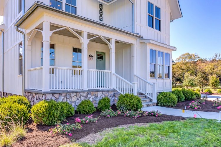 white gothic exterior by the decorologist