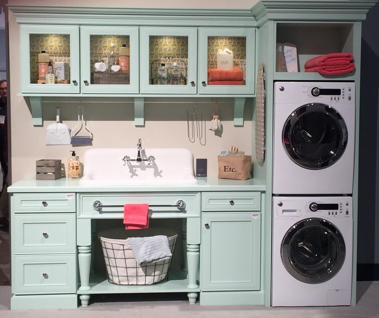 mint green laundry room kbis