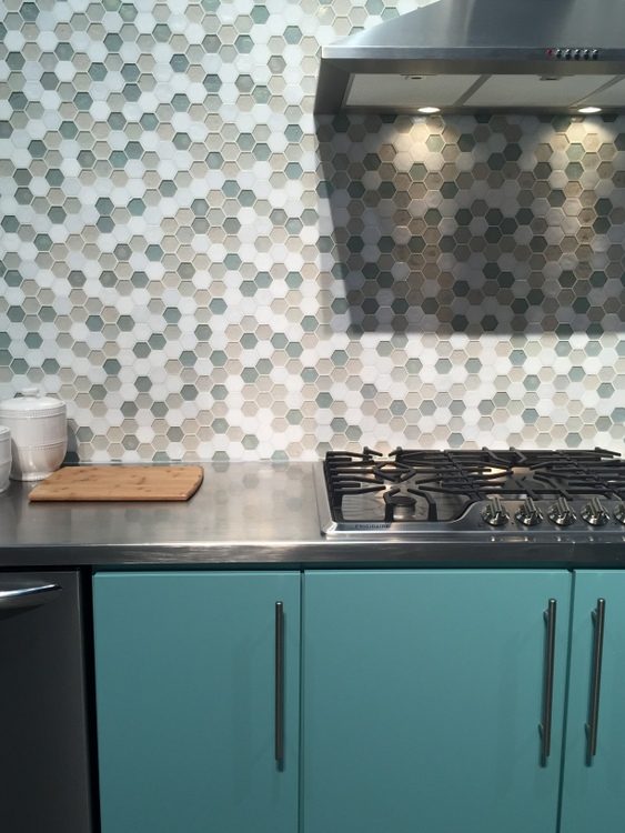 teal kitchen design