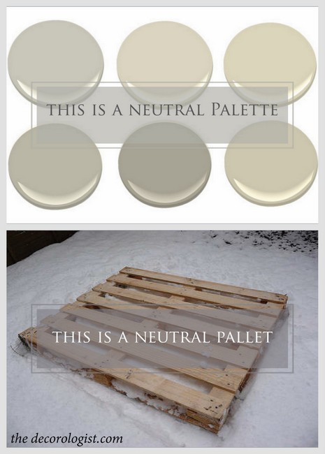 neutral palette vs. neutral pallet