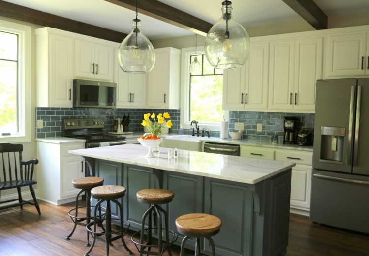 britannica in a modern farmhouse kitchen