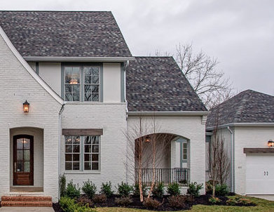 Brown storm door