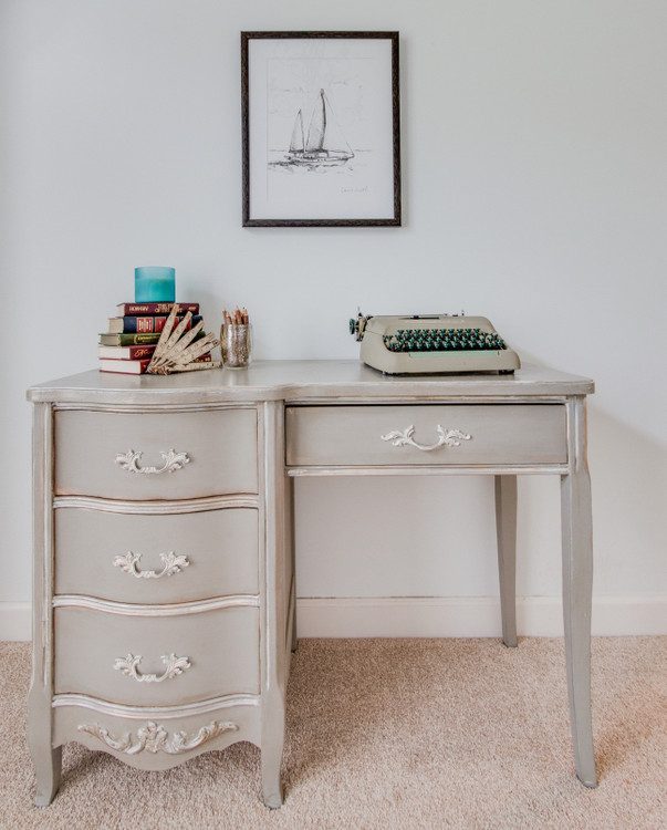 desk styling in home staging