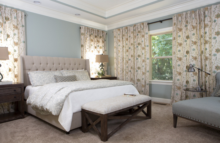 designer bedroom by the decorologist