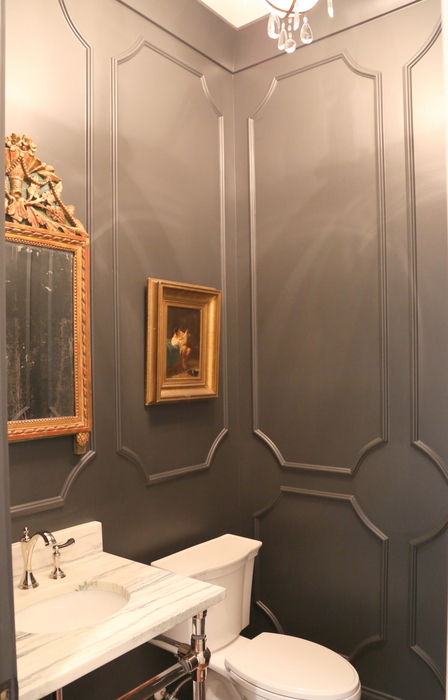 sherwin-williams iron ore powder room