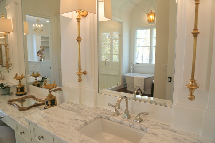 mixed metal bathrooms