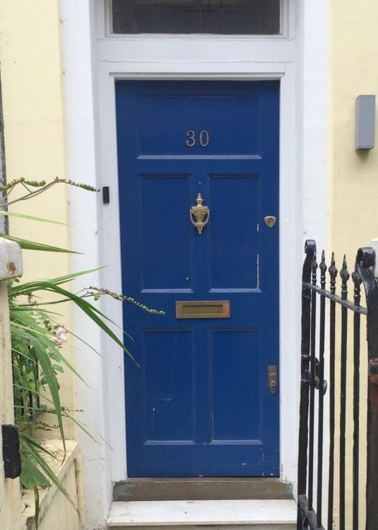 royal blue front door paint colors that look like Sherwin-Williams Hyper Blue SW6965