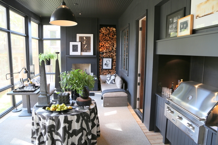 black outdoor porch robert brown for omore designer showhouse