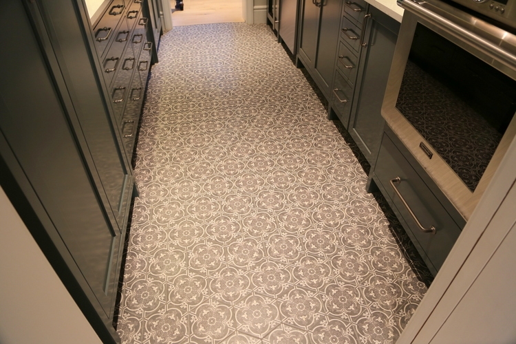 encaustic tile floor no grout lines in omore designer showhouse