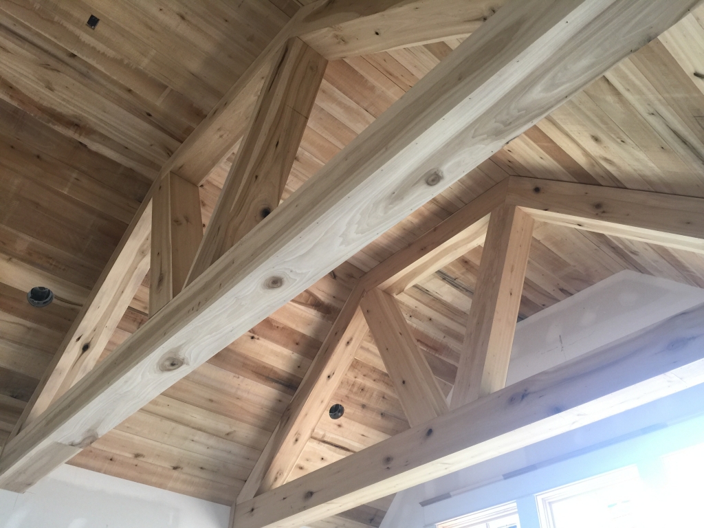 cedar ceiling beams The Decorologist