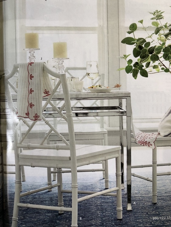 white rattan chairs