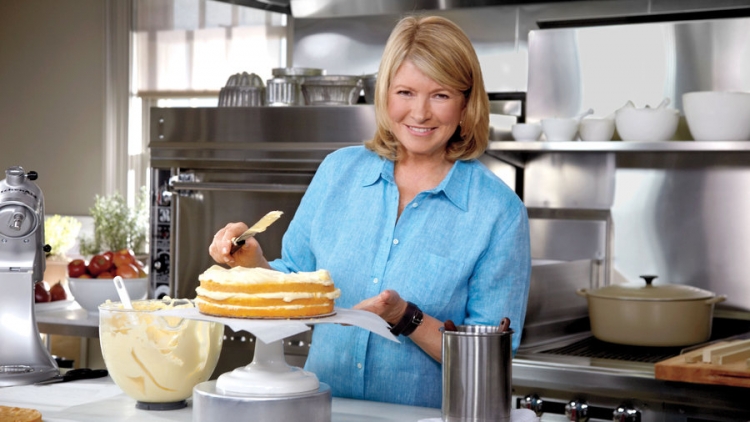 Martha Stewart and Vermont Danby white marble countertops in kitchen