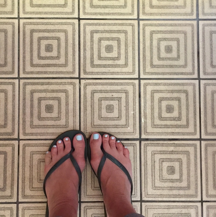 cement tile floor in London