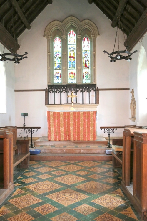 medieval English encaustic inlaid tile