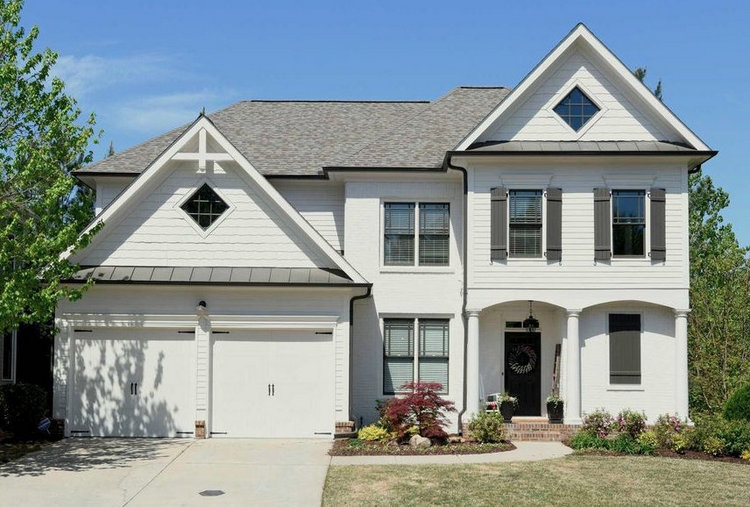 white painted brick by Kristie Barnett, The Decorologist