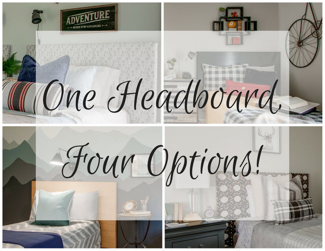 One Headboard, Four Options!