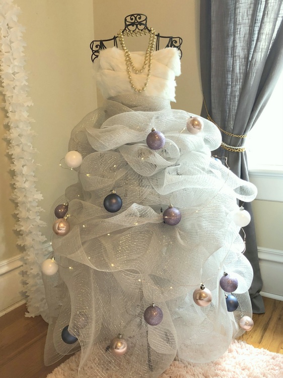 Christmas tree dress form