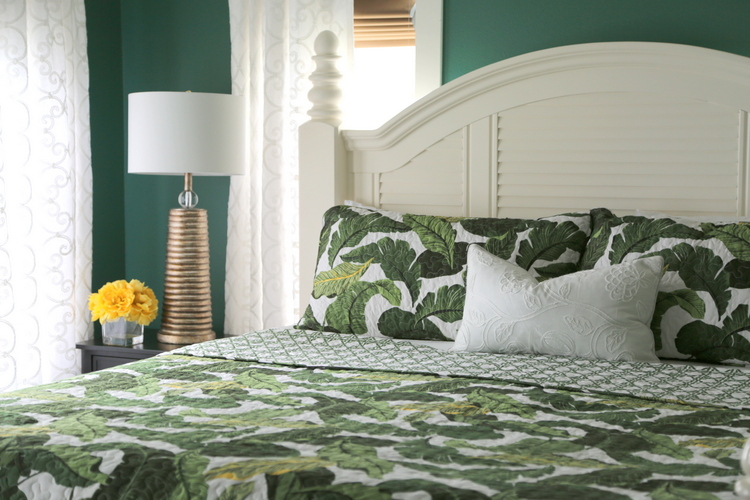 banana leaf bedroom makeover by the decorologist