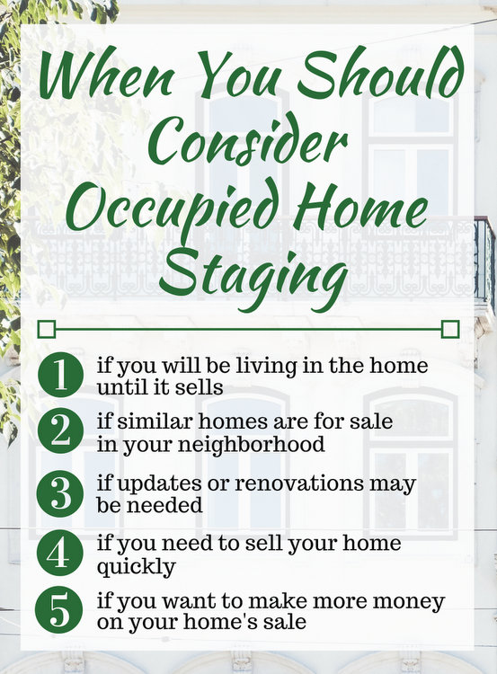 occupied home staging