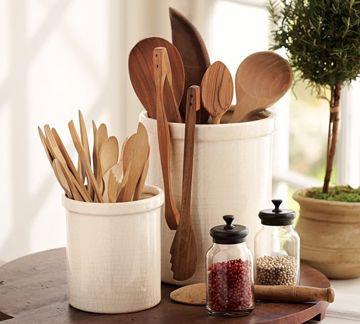 pottery barn ironstone crocks for kitchen photo styling