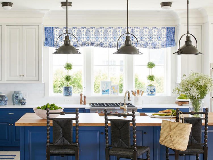 royal blue kitchen cabinets with lovely kitchen photo styling