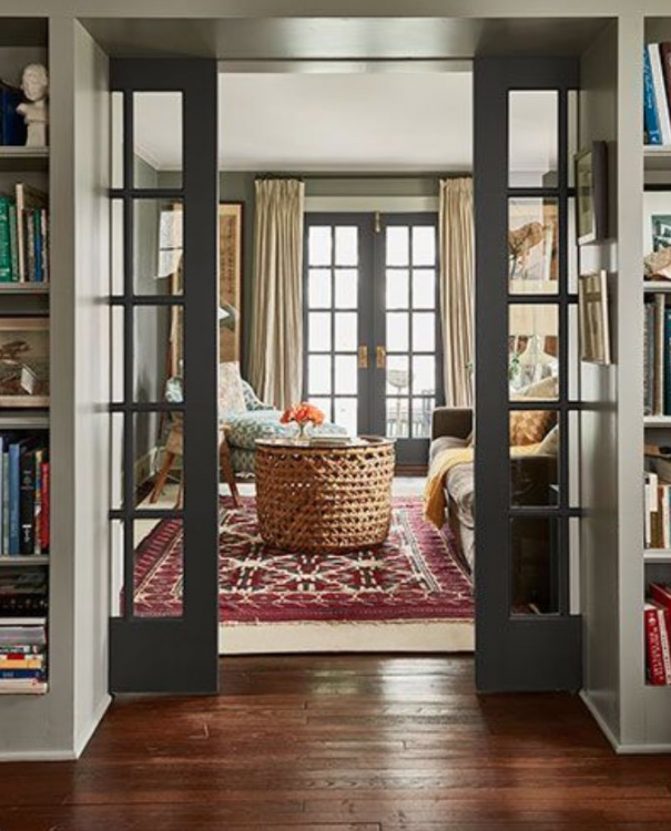 pocket door in historic home