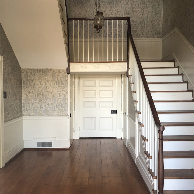 federal home entry staircase in May-Granbery Manor