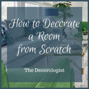 decorate a room from scratch