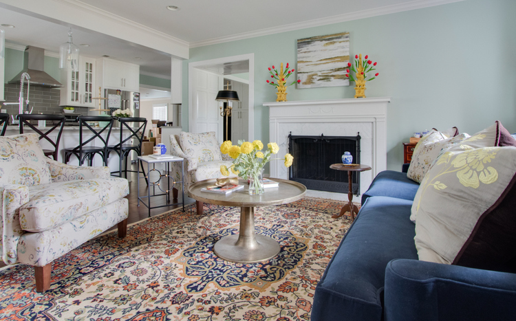 living room makeover by the decorologist