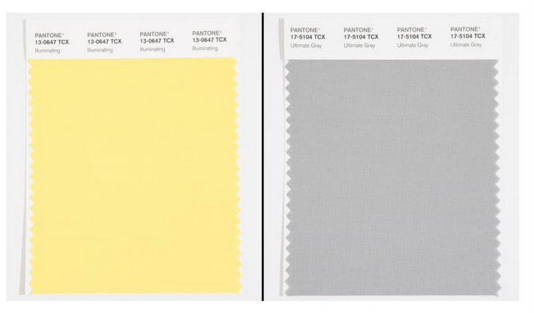 yellow and gray color of the year