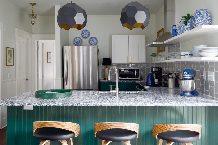 2021 Kitchen Trends + green cabinets + kitchen design by The Decorologist