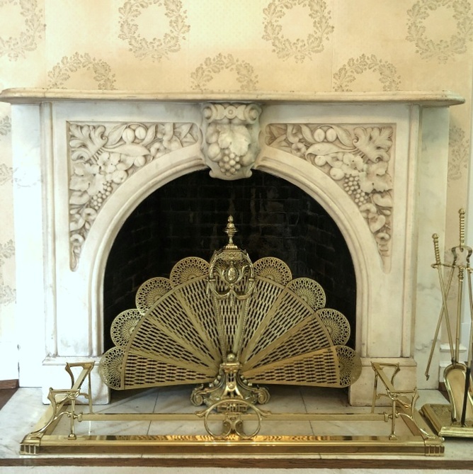 vintage fireplace