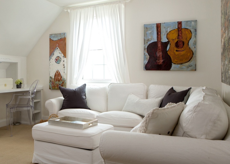 white painted room