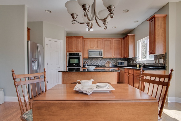 updating the look of orange cabinets