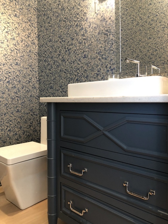 blue black bathroom cabinets