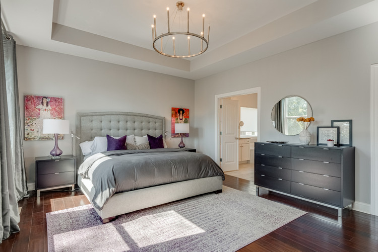 bedroom staging by Kristie Barnett, The Decorologist