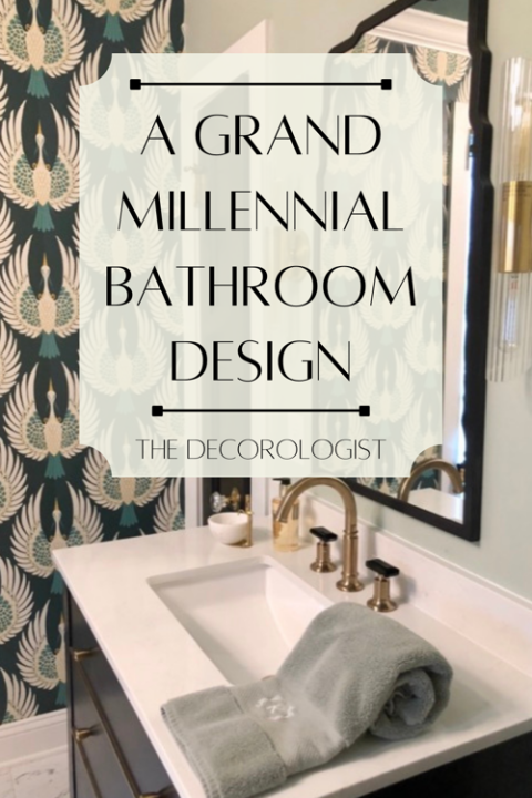 A Grand Millennial Bathroom in the Dining Room? Makes Sense to Me ...